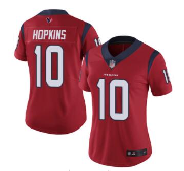 Texans #10 DeAndre Hopkins White Women's Stitched  Jersey-002