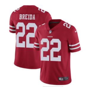 Nike 49ers #22 Matt Breida  Men's Stitched Jersey-002