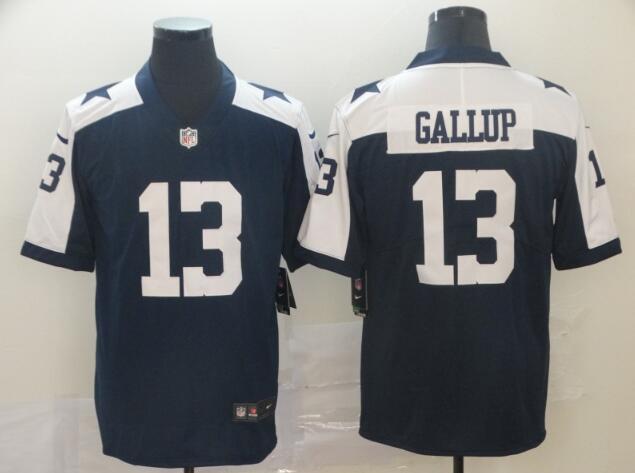 Nike Cowboys #13 Michael Gallup White  men's Stitched NFL  Jersey