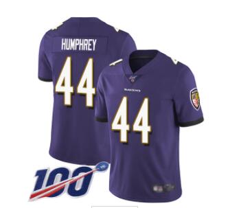 Nike Ravens #44 Marlon Humphrey Men's Stitched NFL 100th Season Vapor Limited Jersey-002