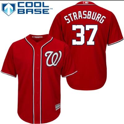 Men's Washington Nationals Stephen Strasburg 37 Stitched Jersey