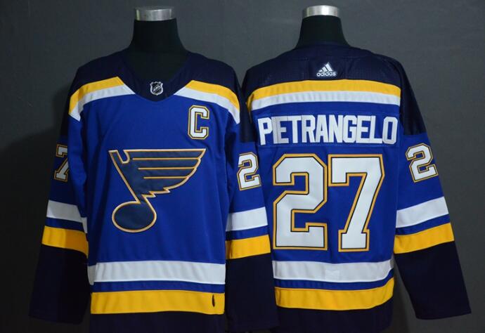 men's St. Louis Blues Alex Pietrangelo 27 Stitched Hockey Jersey-002