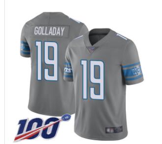 Lions #19 Kenny Golladay Men's Stitched Football Jersey-001