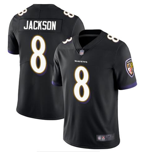 Youth Kids #8 Lamar Jackson Stitched Jeresys-001