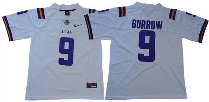 Joe Burrow LSU Tigers College Football Jersey-001