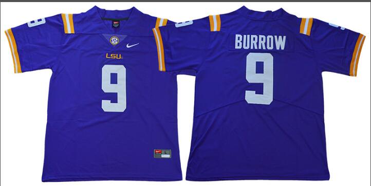 Joe Burrow LSU Tigers College Football Jersey-002