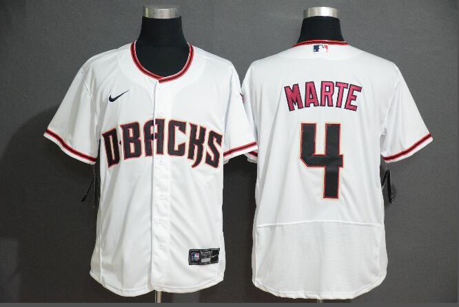 Men Arizona Diamondbacks #4 Ketel Marte  Stitched MLB Jersey