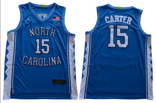 2019 North Carolina 15 Men Carter Jersey-001