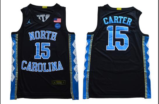 2019 North Carolina 15 Men Carter Jersey-002