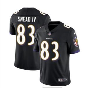 Nike Baltimore Ravens #83 Willie Snead IV  Men's Stitched NFL Vapor Untouchable Limited Jersey