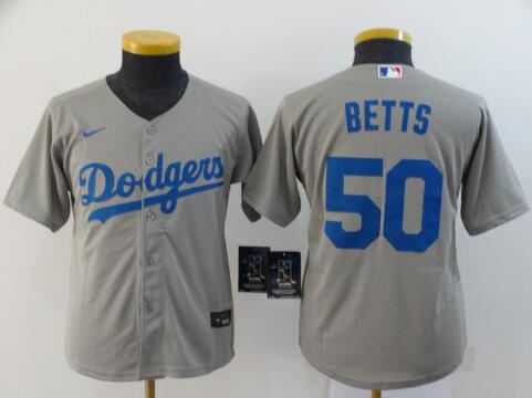 Los Angeles Dodgers #50 Mookie Betts Stitched Jersey