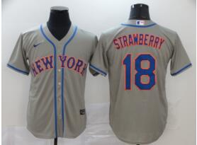 Men's New York Mets #18 Darryl Strawberry  Stitched MLB Nike Jersey