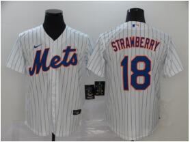 Men's New York Mets #18 Darryl Strawberry  Stitched MLB Nike Jersey
