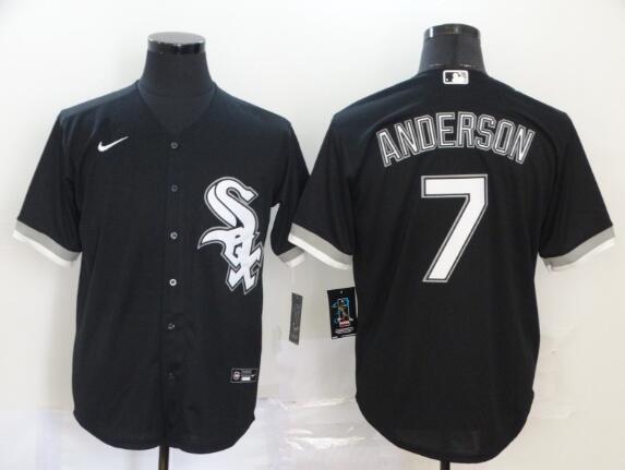 Men's Chicago White Sox #7 Tim Anderson  Stitched MLB   Nike Jersey-001