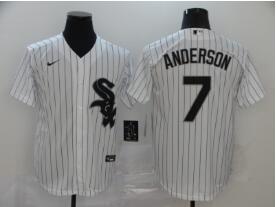 Men's Chicago White Sox #7 Tim Anderson  Stitched MLB   Nike Jersey-002