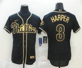 Men's Philadelphia Phillies #3 Bryce Harper  Stitched Jersey