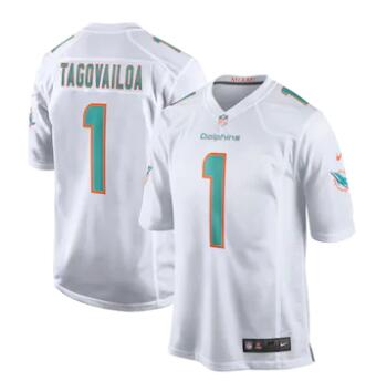 Men's Miami Dolphins Tua Tagovailoa Nike Aqua 2020 NFL  Stitched Jersey