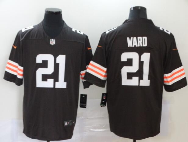 Men's Cleveland Browns Denzel Ward 21 Nike  Vapor Limited Jersey-003