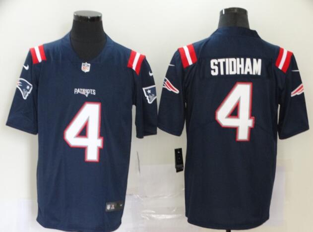 Men's Patriots Jarrett Stidham Vapor Limited Stitched Jersey