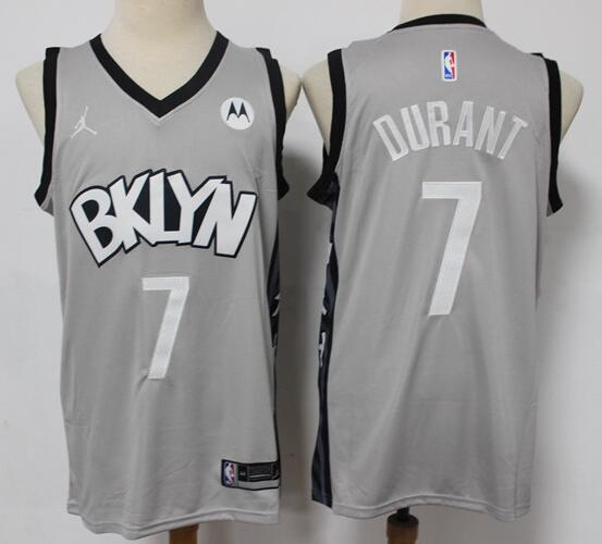 Men's Brooklyn Nets Kevin Durant Nike Black 2020/21 Stitched Jersey
