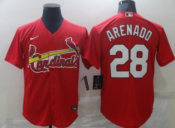 Men's St. Louis Cardinals #28 Nolan Arenado Stitched MLB Jersey