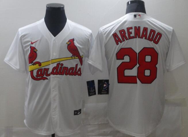 Men's St. Louis Cardinals #28 Nolan Arenado Stitched MLB Jersey