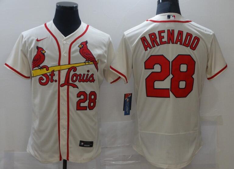 Men's St. Louis Cardinals #28 Nolan Arenado Stitched MLB Jersey