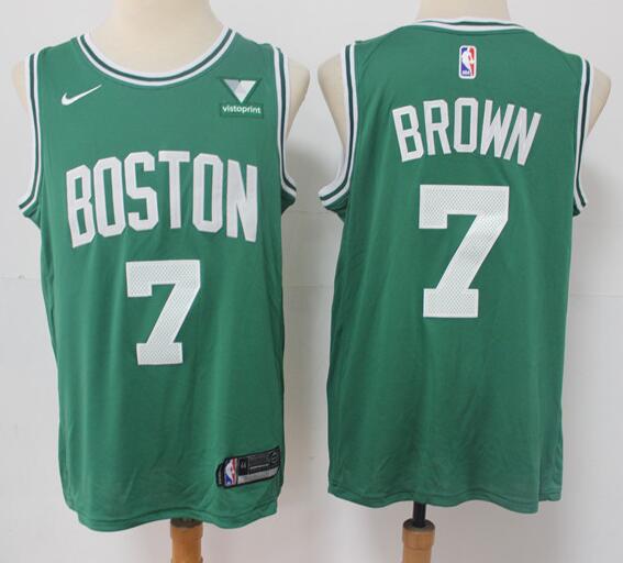custom men's Boston Celtics Jaylen Brown 7 Jordan  stitched jersey