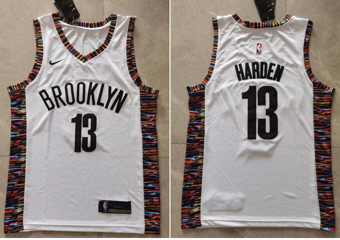 Men's Brooklyn Nets #13 James Harden Stitched Jersey