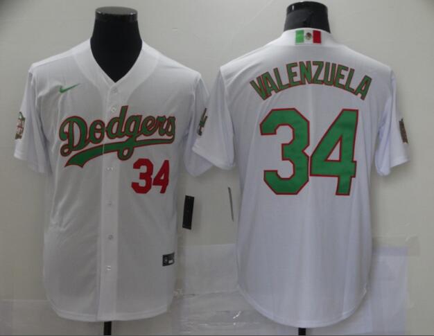 Men Los Angeles Dodgers 34 Valenzuela   2021 Nike MLB Jersey
