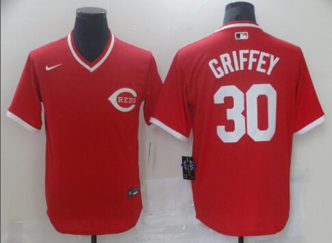 Men's Cincinnati Reds #30 Ken Griffey Jr. Baseball Jersey