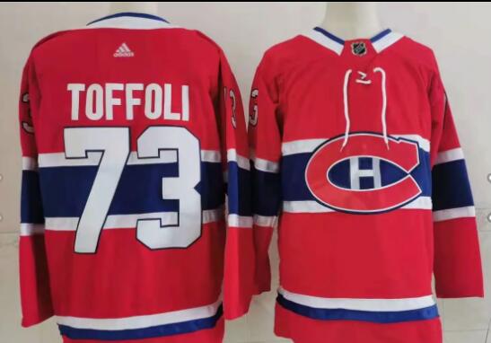 Mens Montreal Canadiens 73 Tyler Toffoli  Stitched Breakaway Player Jersey