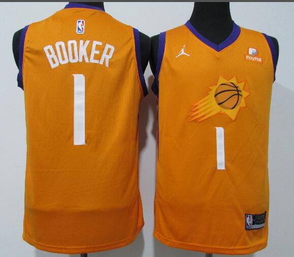Men Phoenix Suns 1 Devin Booker Nike 2021 NBA Jersey