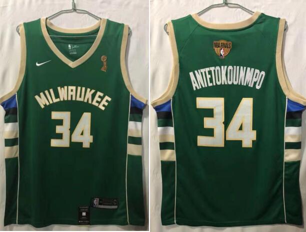 Men's Giannis Antetokounmpo Milwaukee Stitched Jersey