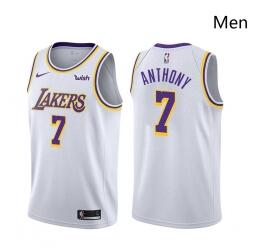 Men Los Angeles Lakers #7 Carmelo Anthony 2021 Stitched NBA Jersey