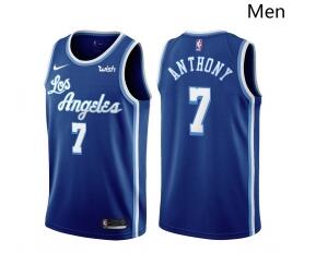 Men Los Angeles Lakers #7 Carmelo Anthony 2021 Stitched NBA Jersey