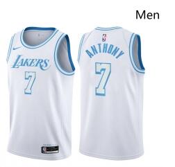 Men Los Angeles Lakers #7 Carmelo Anthony 2021 Stitched NBA Jersey