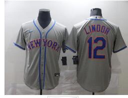 New York Mets #12 Francisco Lindor  Stitched MLB  Nike Jersey