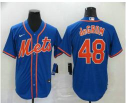 Men's New York Mets #48 Jacob deGrom  Stitched MLB  Nike Jersey
