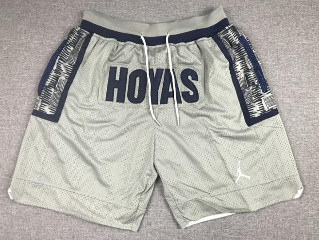 Allen Iverson Georgetown Hoyas Basketball Shorts With Pockets