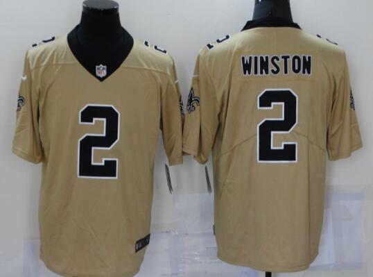 Men's New Orleans Saints #2 Jameis Winston   Stitched NFL Nike   Jersey