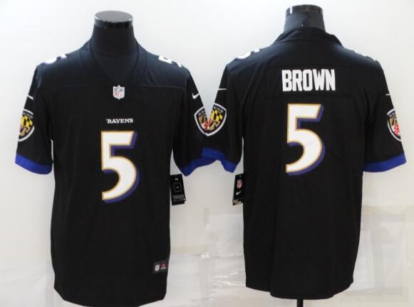 Men's Baltimore Ravens Marquise Brown Nike stitched Jersey