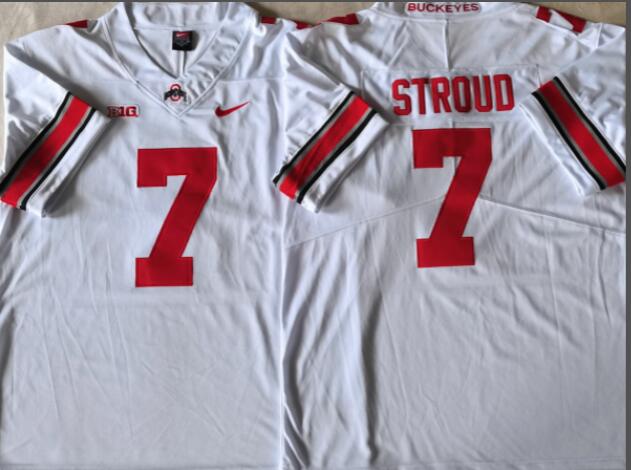 men Ohio State Buckeyes  #7 STROUD stitched jersey