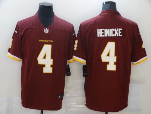 Men's Washington Redskins #4 Taylor Heinicke  NEW 2020 Vapor Untouchable Stitched NFL Nike Limited Jersey