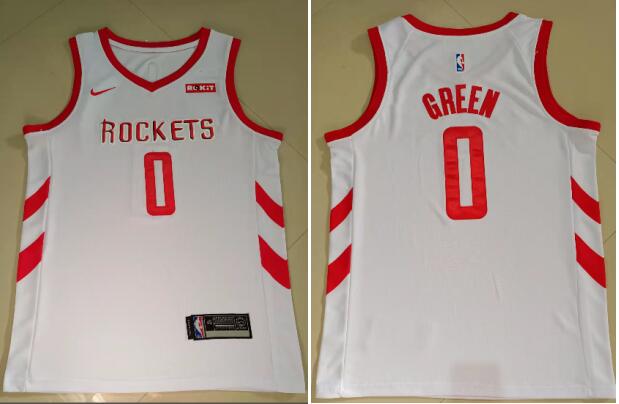 men Houston Rockets Jalen Green #0 stitched Jersey