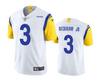 Men's Los Angeles Rams #3 Odell Beckham Jr. 2021 Vapor Untouchable Limited Stitched Football  Jersey