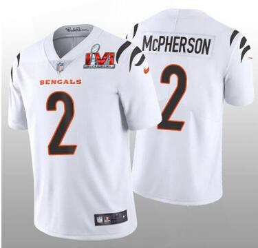 Men's Cincinnati Bengals #2 Evan McPherson 2022 Limited Stitched Jersey