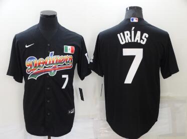 Men's Los Angeles Dodgers #7 Julio Urias  Stitched MLB Cool Base Nike Fashion Jersey