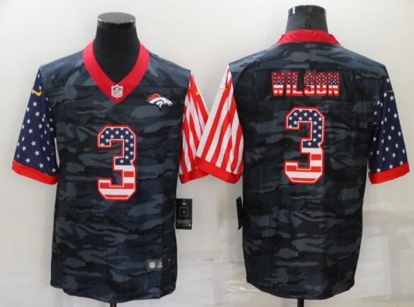 Men's Denver Broncos #3 Russell Wilson Stitched jersey