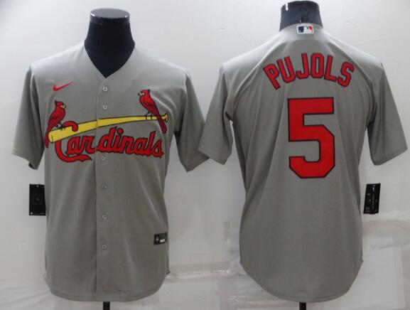 Men's St Louis Cardinals #5 Albert Pujols  Stitched MLB Cool Base Nike Jersey